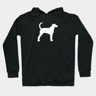 White American Foxhound Silhouette Hoodie